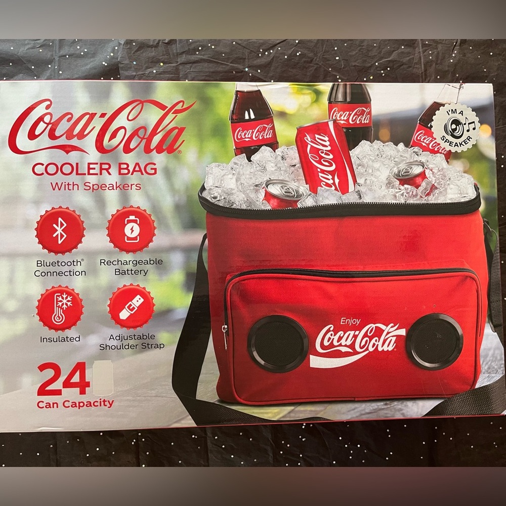 Coca Cola Bluetooth Speaker 24 Can Cooler Bag New In Box